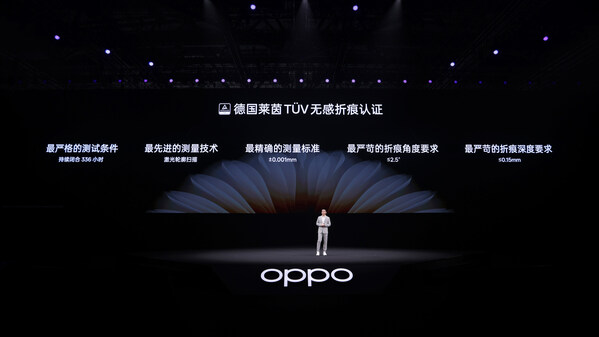 OPPO Find N5通过TÜV莱茵折叠无忧和无感折痕双认证