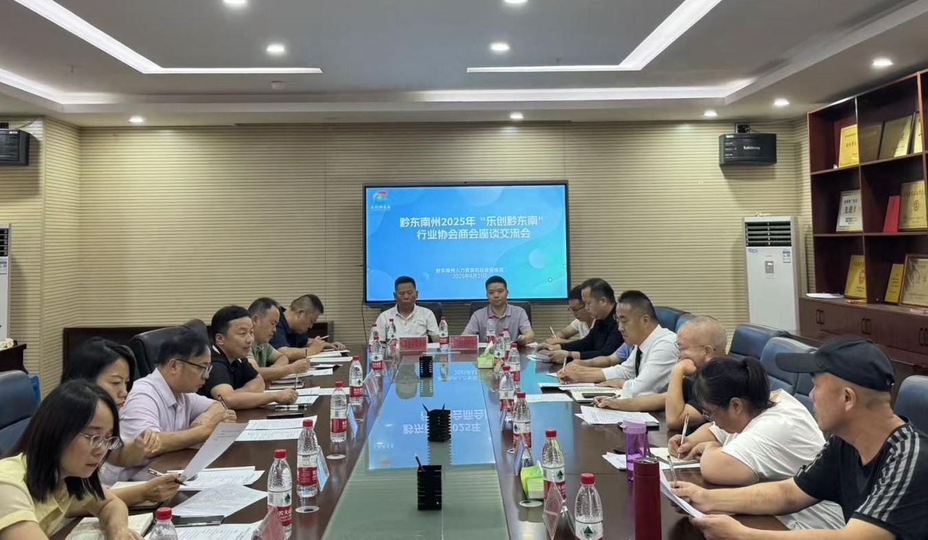 黔东南州成功举办2025年“乐创黔东南”行业协会商会座谈交流活动