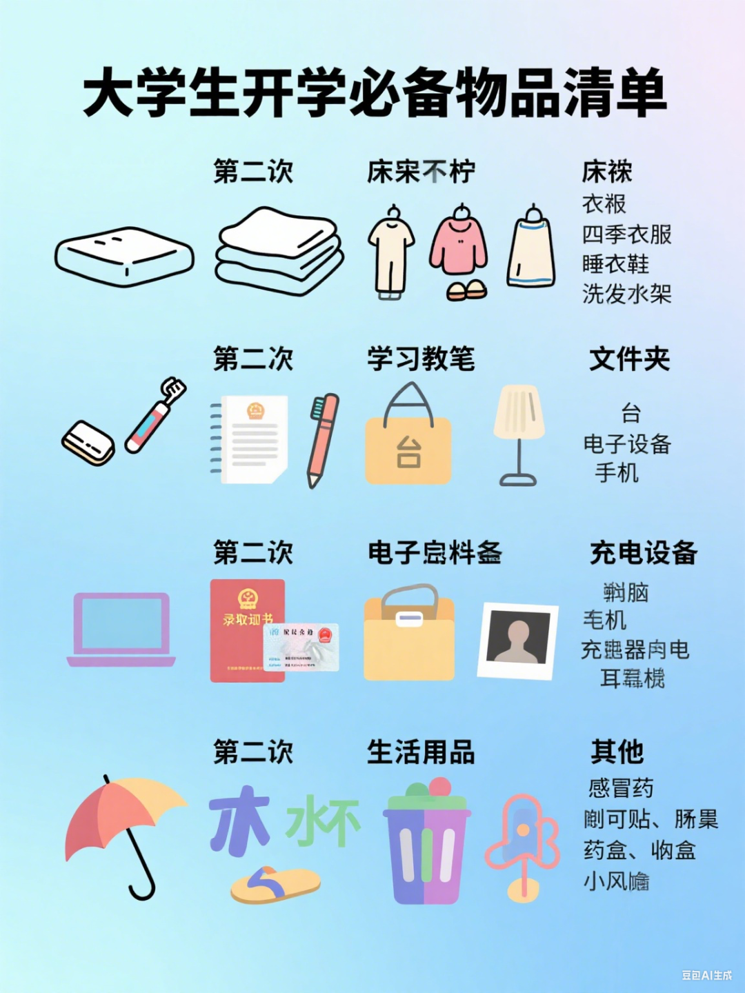 新手大学生开学好物清单：衣物洗涤消毒液别落下，守护校园健康生活