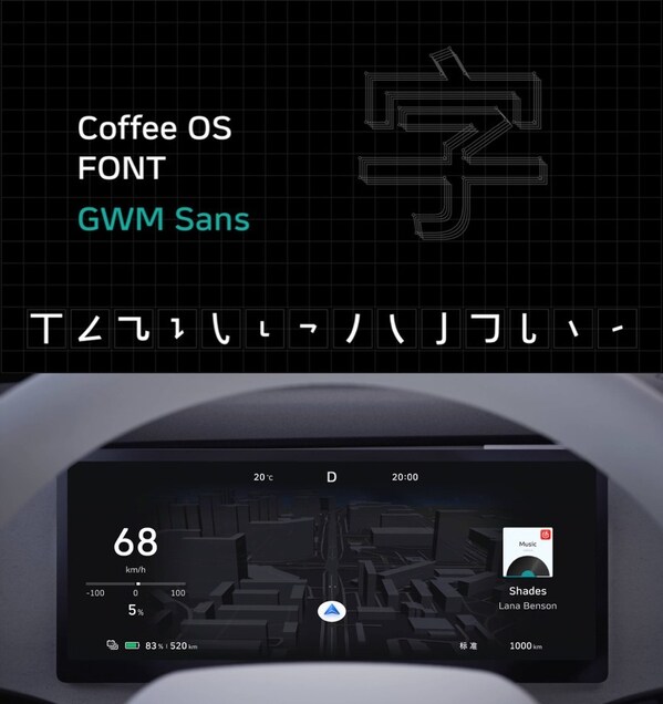 "长城共享体"字体全球免费开放商用：蒙纳字库与长城汽车联合打造