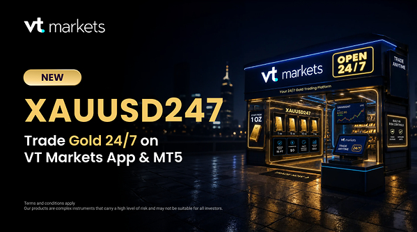 VT Markets推出 XAUUSD247 重新定义黄金交易时间