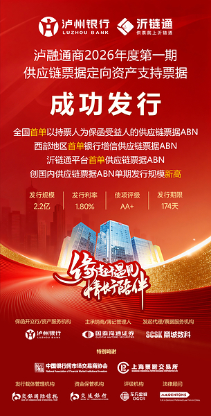 商城数科沂链通平台，成功落地首单供应链票据资产证券化产品